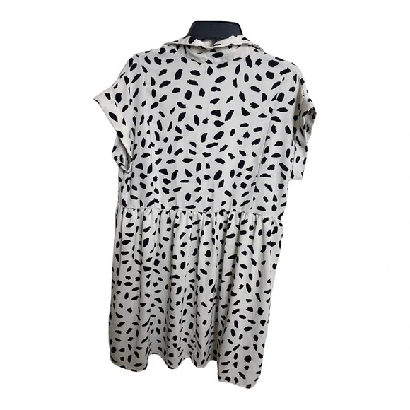 Umgee Animal Print Babydoll Mini Dress Size Medium - Picture 4 of 15